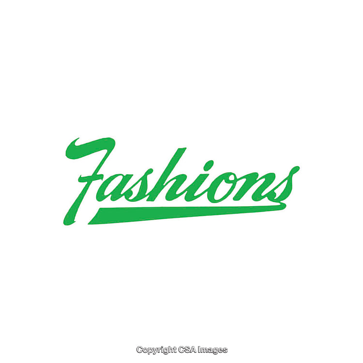 Green Fashion Text Logo on a Clean White Background