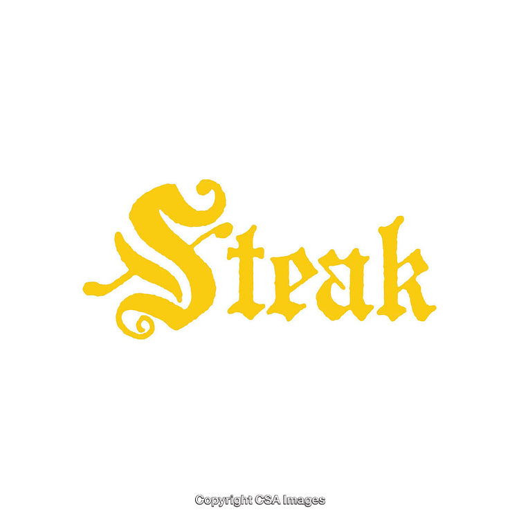 Elegant Yellow Ornate Typography Display on White Background