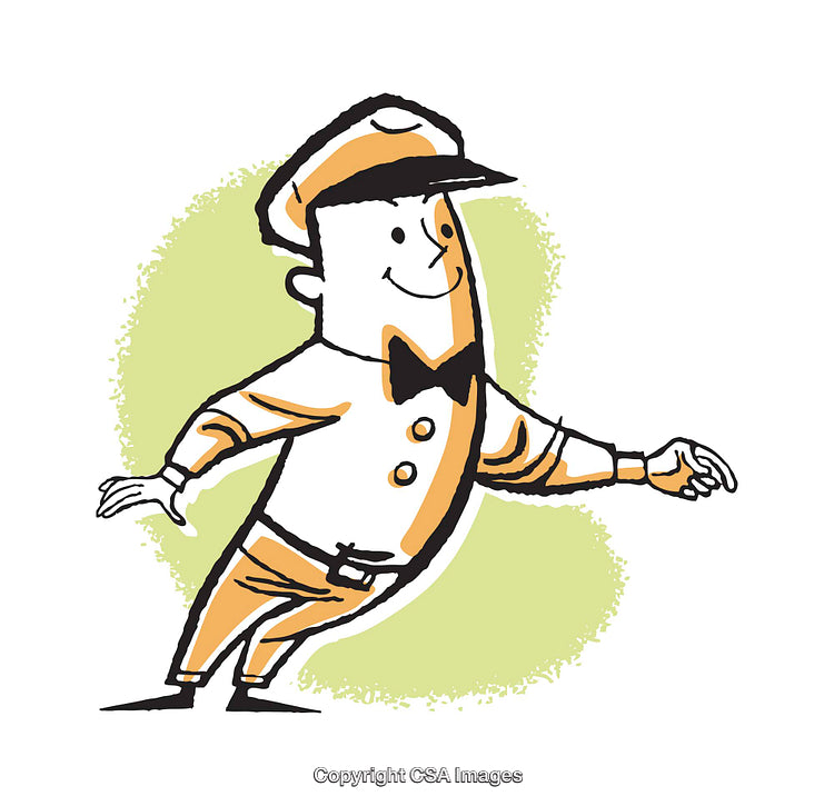 Cheerful Bellhop in Uniform With a Bright Smile