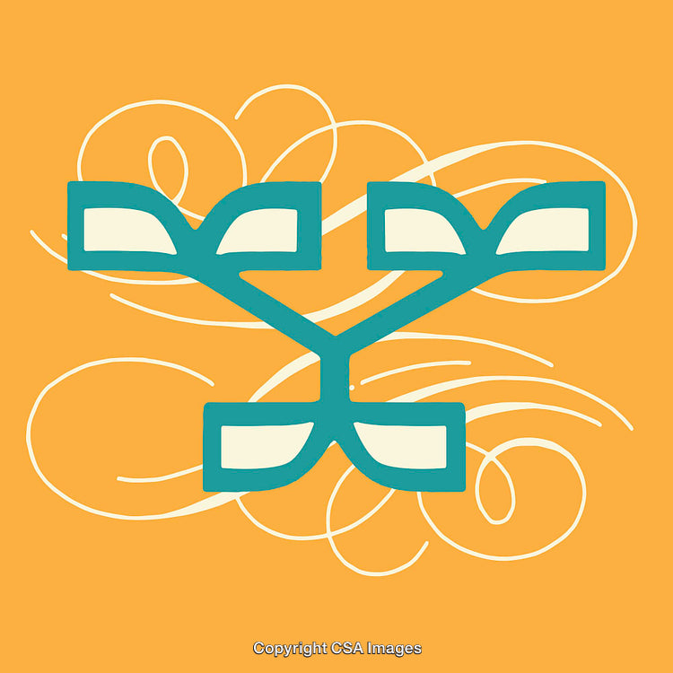 Stylized Illustration of the Letter Y with Intricate Swirled Background