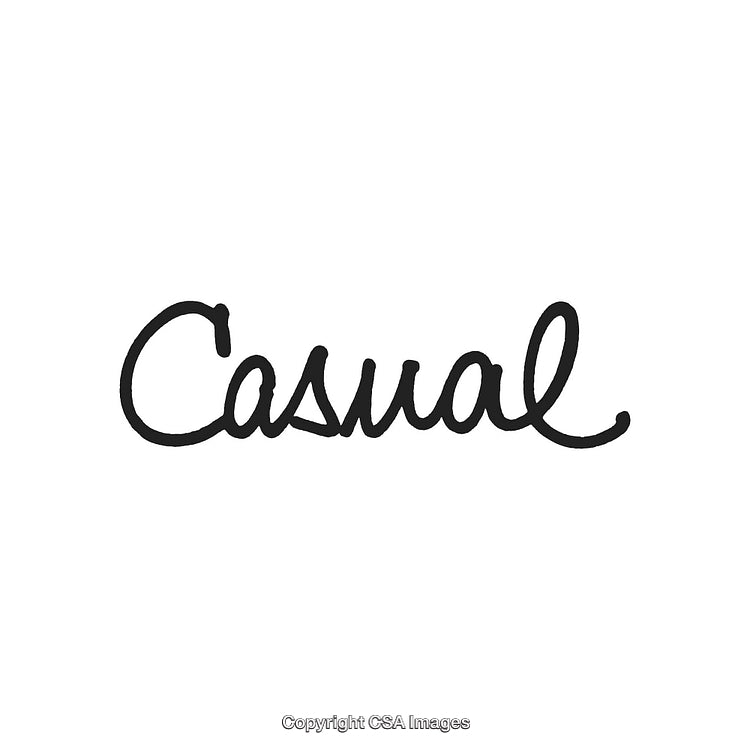 Casual Cursive Black Text Logo Isolated on a White Background
