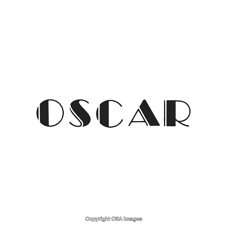 Modern Minimalist Typography Design Featuring 'Oscar' in Stylish Fonts