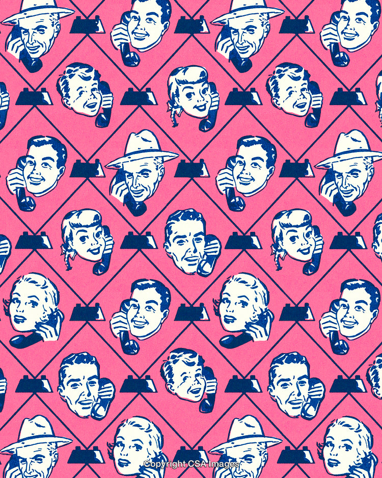 Pattern of People on the Phone