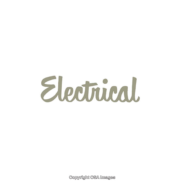 Stylish Bold Typography Featuring the Word Electrical in Cursive Style