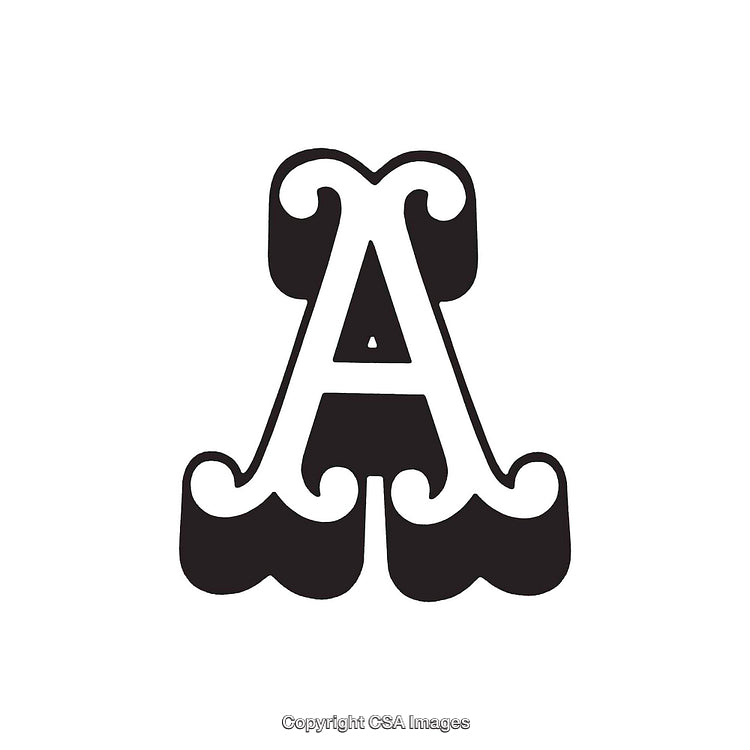 Artistic Decorative Letter A With Unique Design Accents