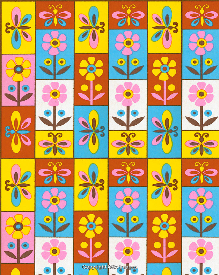 Butterfly and Flower Collage 3