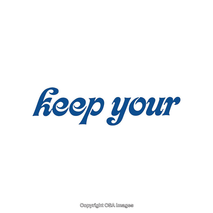 Blue Script Text on White Background Highlighting 'Keep Your Accomplishments'
