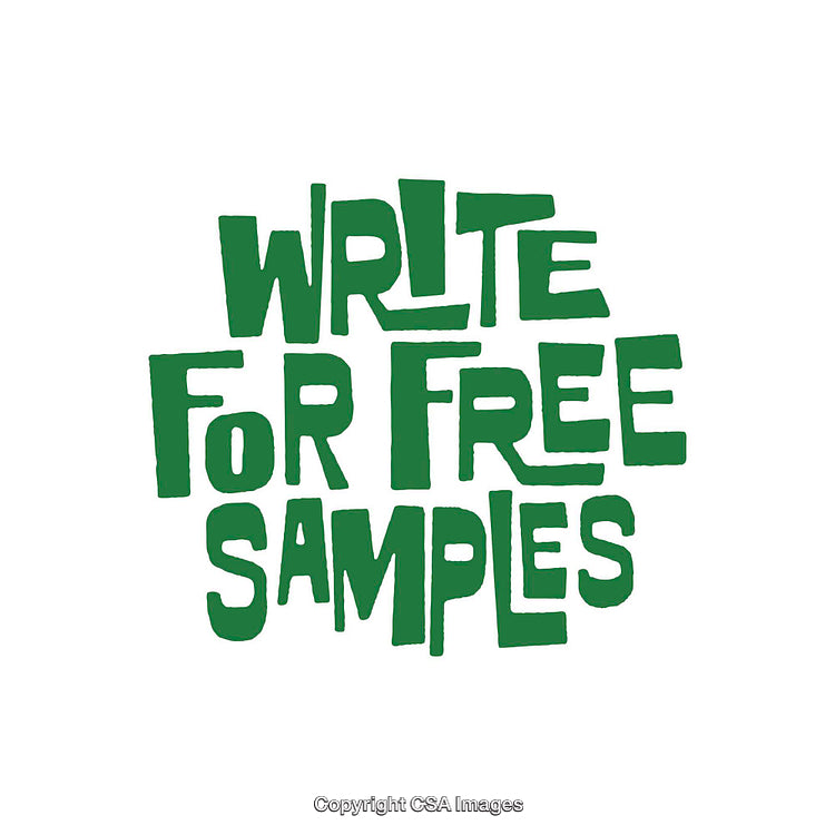 Green Handwritten Inspiring Text Promoting Free Samples for Writers