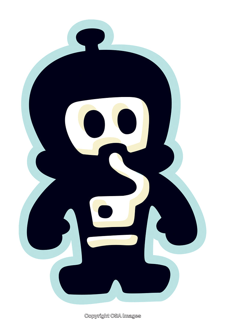 Iconic Cartoon Character With Bold Design and Expressive Minimalist Features