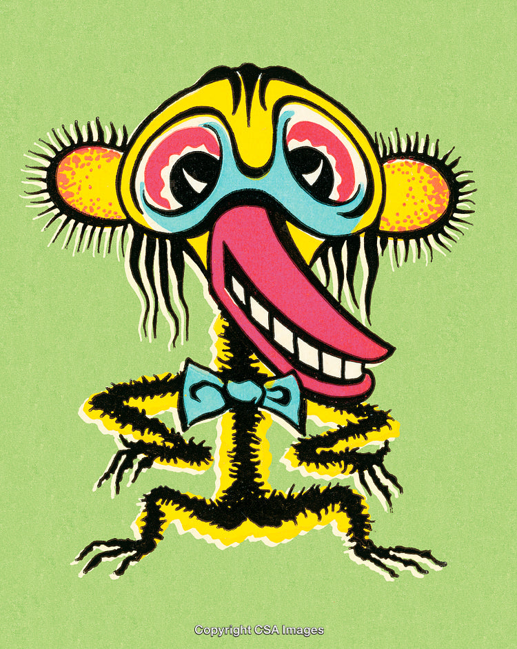 Surreal Cartoon Character Design With Playful Colors and Whimsical Features