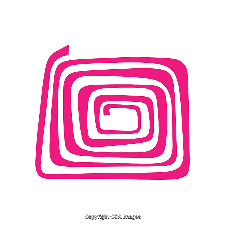 Abstract Pink Spiral Shape with Modern Minimalist Design