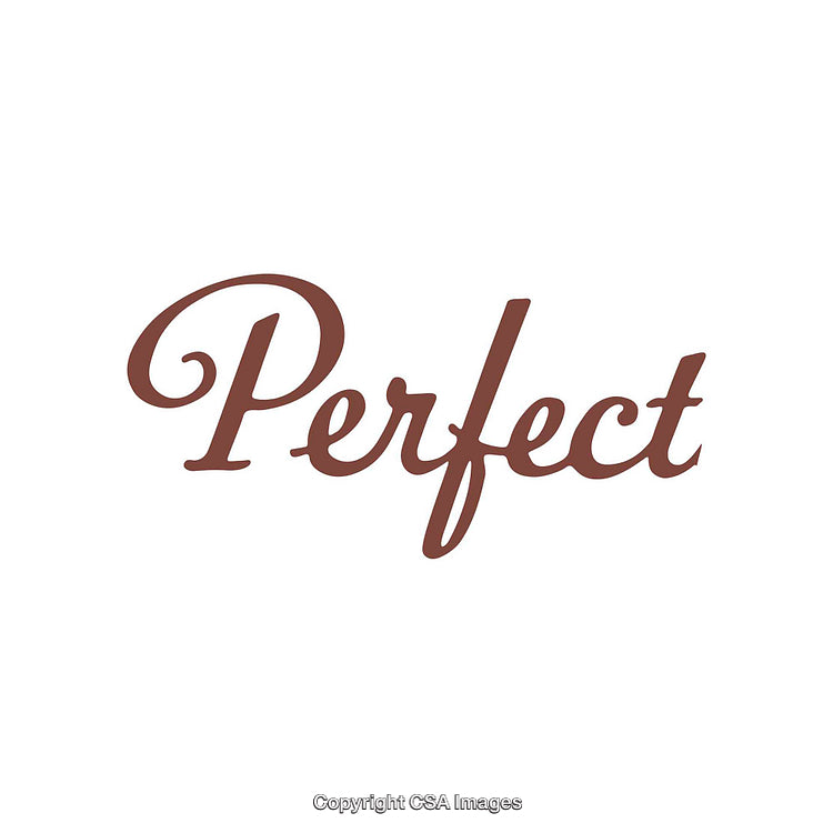 Elegant Typography Featuring the Word 'Perfect' in a Stylish Script Font