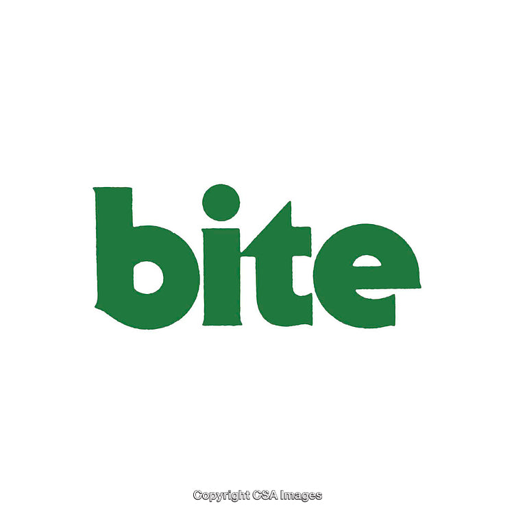Green Themed Minimalistic Logo Design Featuring the Word Bite