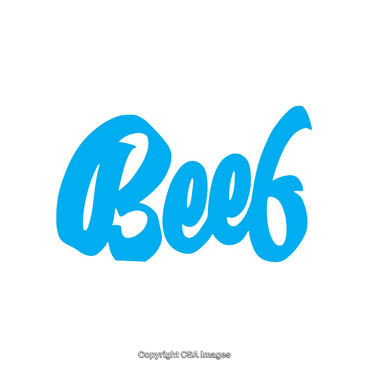 Blue Stylized Word Art Design on White Background