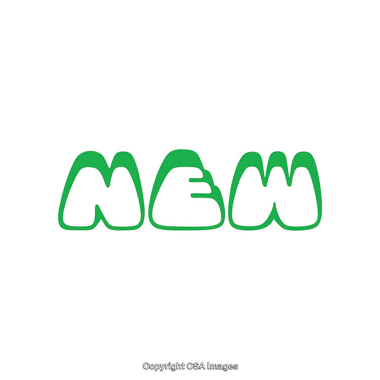 Vibrant Green Text Illustration Spelling Out 'New' on a White Background