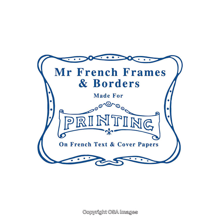 Elegant French Frames and Borders Design for Decorative Printing Applications