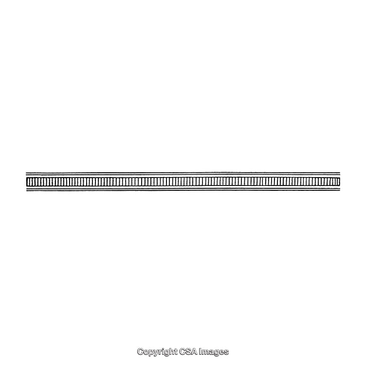 Decorative Black and White Border Illustration Design