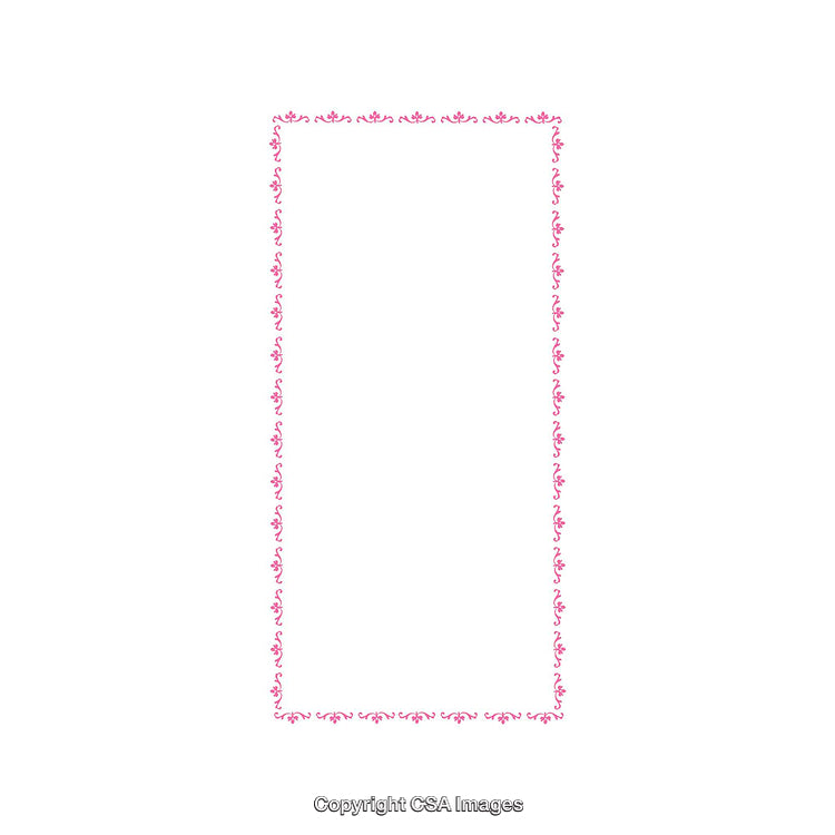 Elegant Pink Decorative Border Design on White Background for Versatile Use