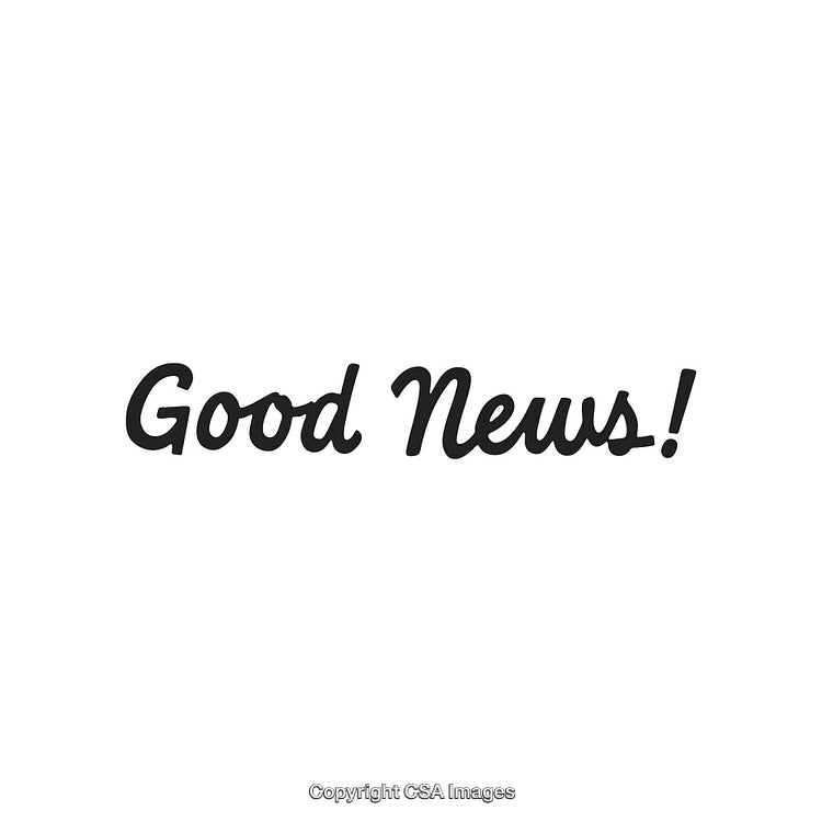 Good News Text In Bold Font On White Background
