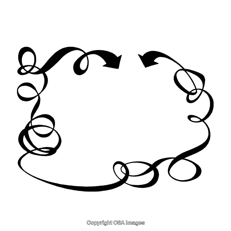 Elegant Black and White Decorative Scroll Border Design