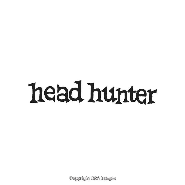 Bold Typography Featuring 'Head Hunter' Text in Classic Style