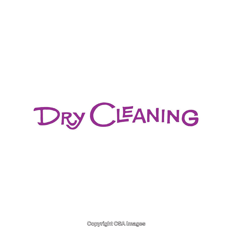 Purple Dry Cleaning Text Logo on a White Background