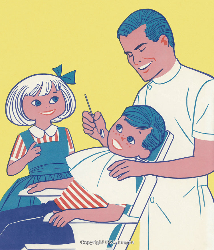 Boy and Girl at the Dentist