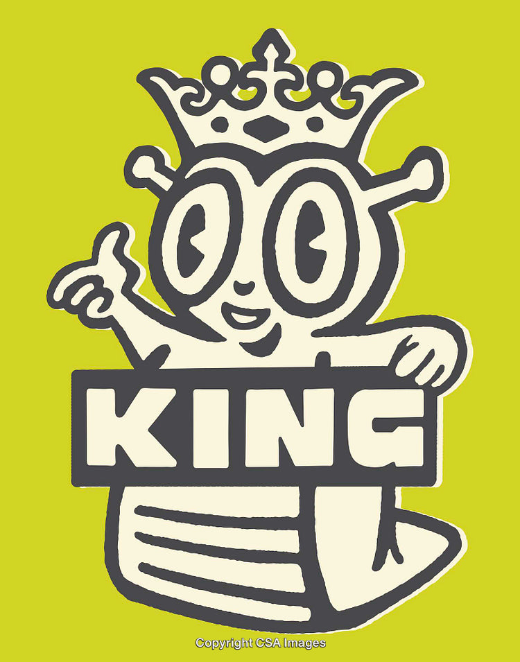 Cute Snail King Artwork with Crown and Bold Typography on Green Background