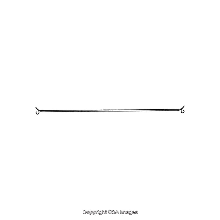 Minimalist Decorative Black and White Border Design With Ornamental Flourishes