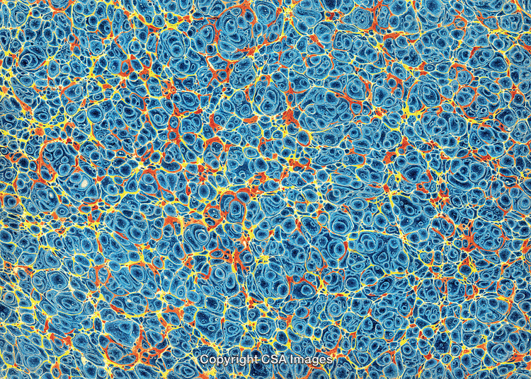Blue Marbled Paper