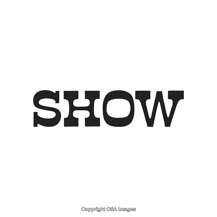 Bold Typography Featuring the Word Show in Stylish Design