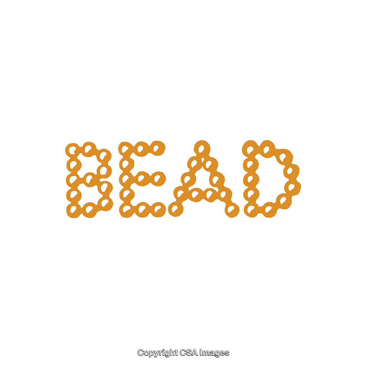 Creative Typography of Bead Formed Using Circular Dot Design