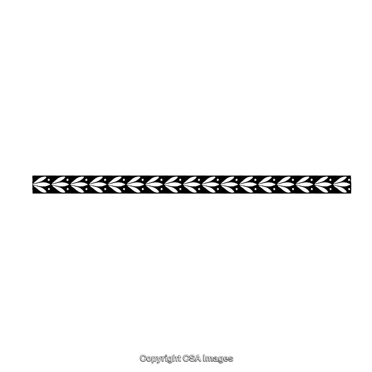 Black and White Ornamental Border Pattern Design For Decoration Uses