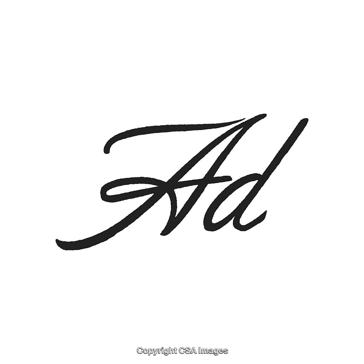 Elegant Script Typography with Stylish Font in Black and White Design