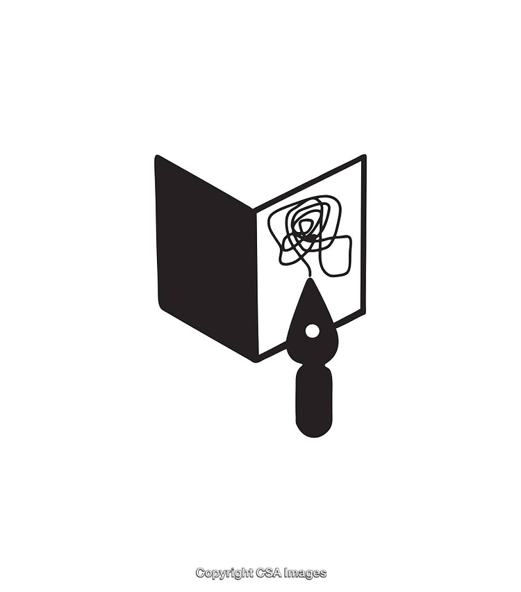 Simple Black And White Icon of Artistic Creation with Brush