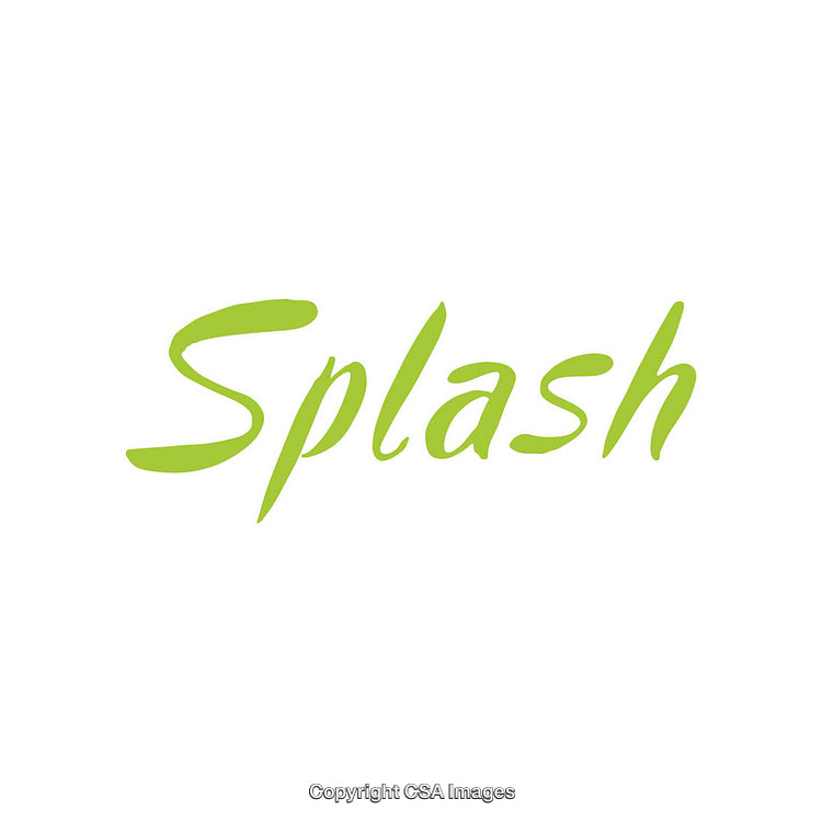 Green Text Illustration on Clean White Background with Playful Font