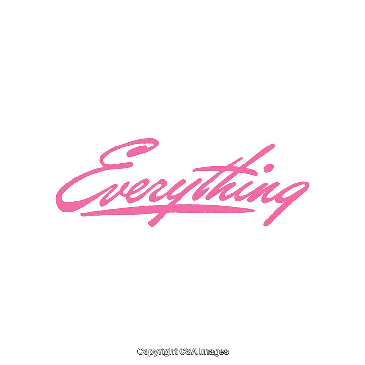 Inspirational Pink Handwritten Typography on Clean White Background