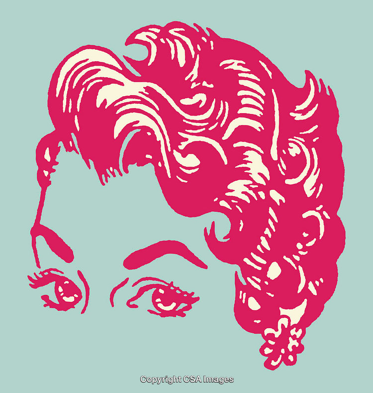 Bright Pop Art Illustration of Stylized Face in Vivid Colors