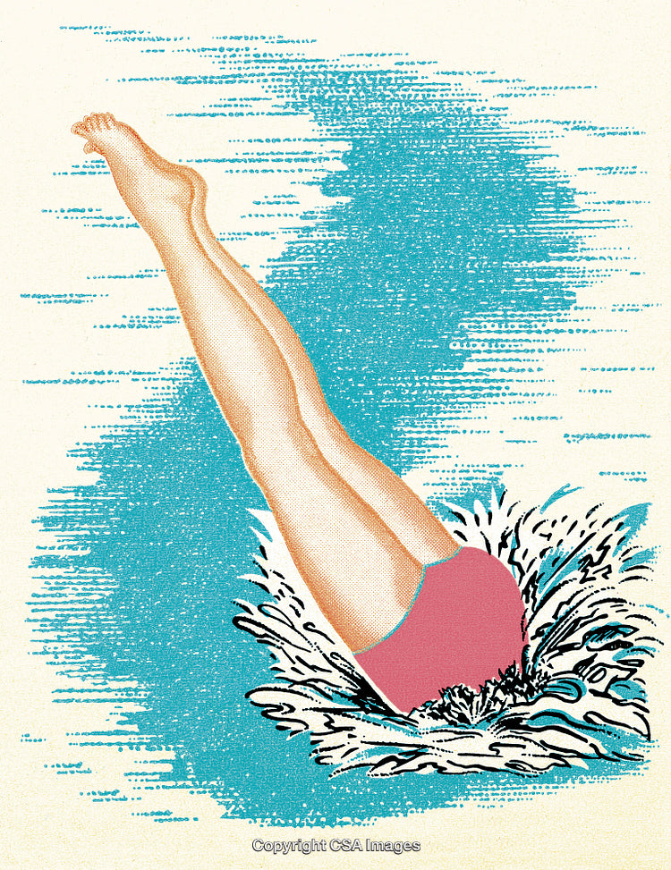 Woman Diving