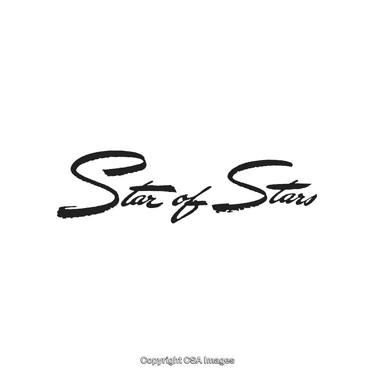 Elegant Handwritten Text Design Reading 'Star of Stars' on White Background