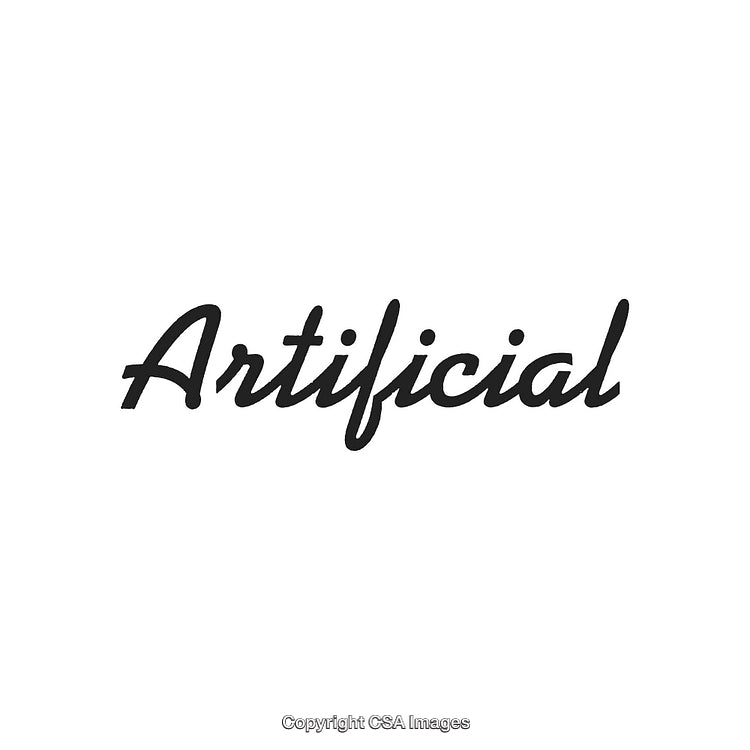 Elegant Handwritten Word 'Artificial' Displayed in Bold Script Font Style