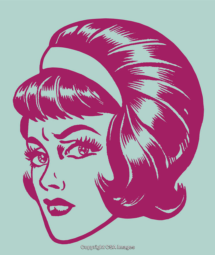 Vibrant Retro Pop Art Style Portrait with Bold Colors