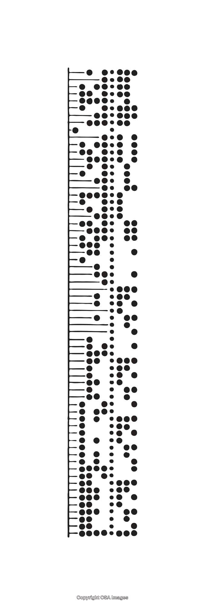 Detailed Black and White Diagram Showing Complex Perforated Patterns