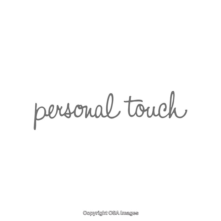 Minimalist Typography Display with the Words 'Personal Touch' in Elegant Font