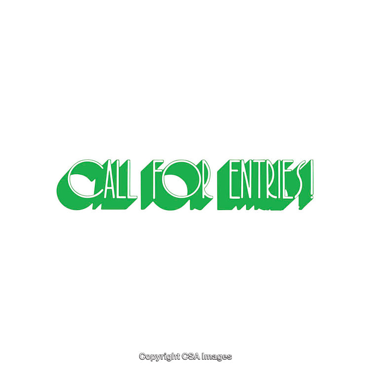 Call for Entries Announcement Text in Green on White Background