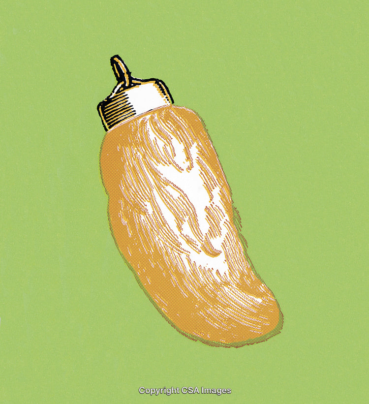 Golden Pickle Christmas Ornament Against Solid Light Green Background