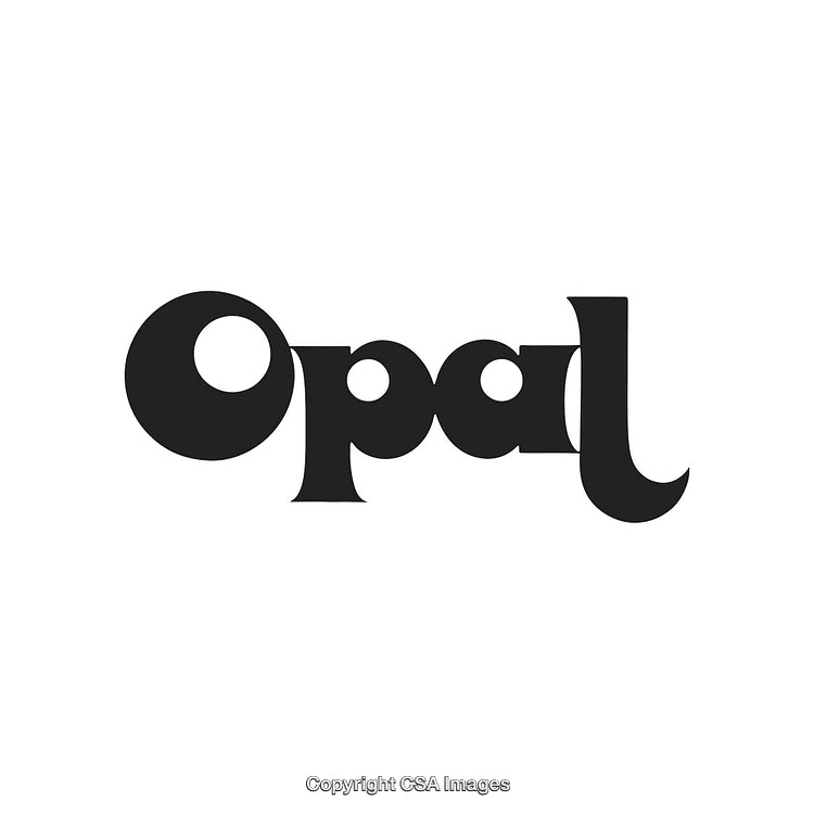 Bold and Minimalist Black Opal Logo Design Isolated on White Background