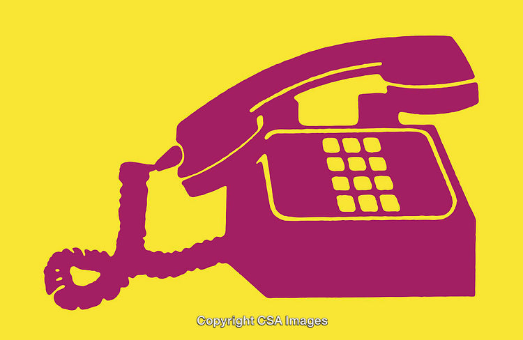 Retro Rotary Telephone in Bold Stylish Colors with Vibrant Design