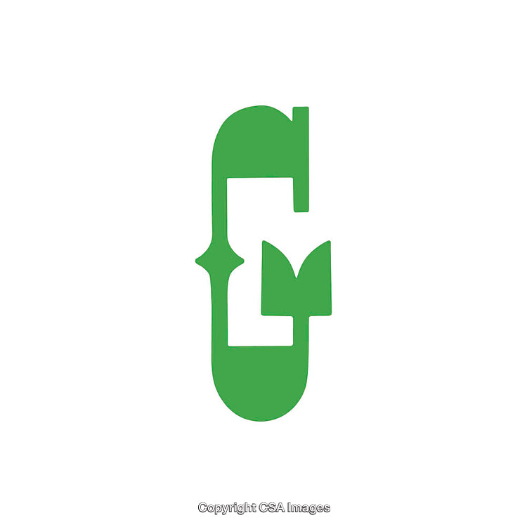 Green Stylized Letter G Design on White Background Symbolizing Growth