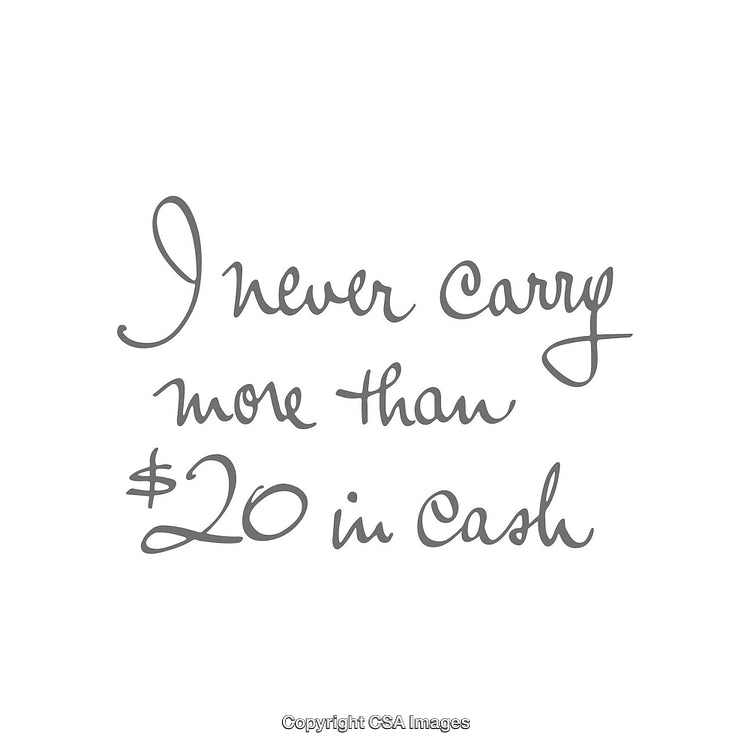 Handwritten Quote About Money on a Minimalist Background